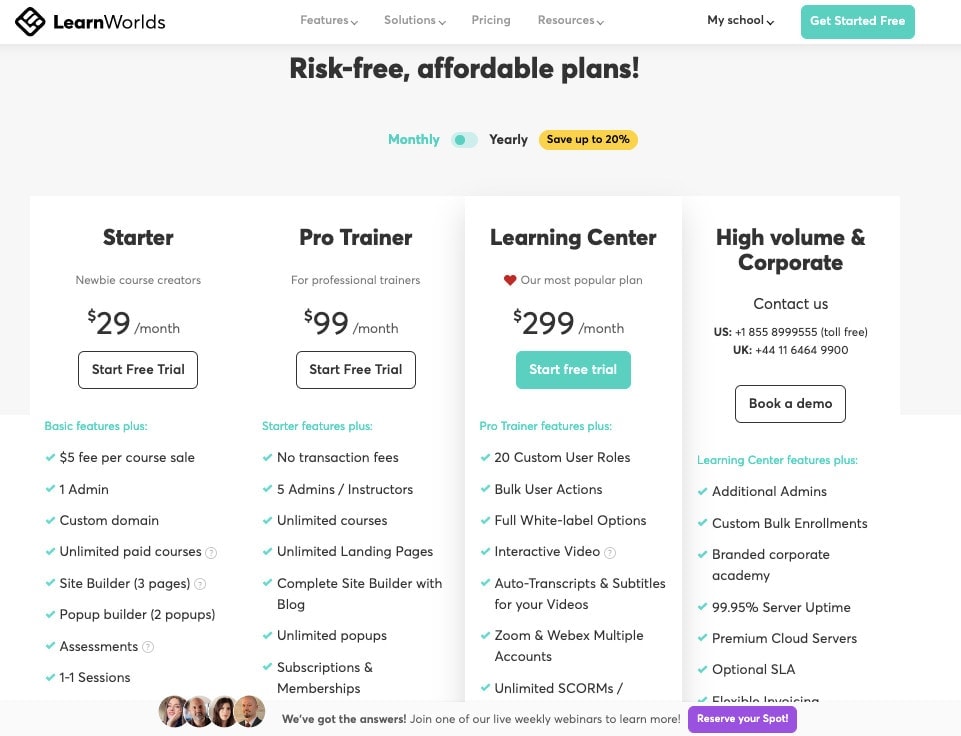 LearnWorlds Pricing LearnWorlds Pricing learnworlds discount