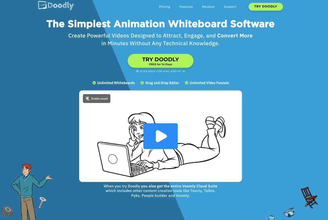 Doodly homepage Doodly homepage Doodly vs VideoScribe